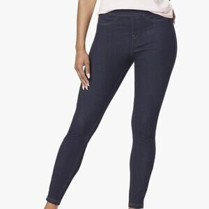 HUE Essential Denim Leggings Size XL Midnight Rinse (27)